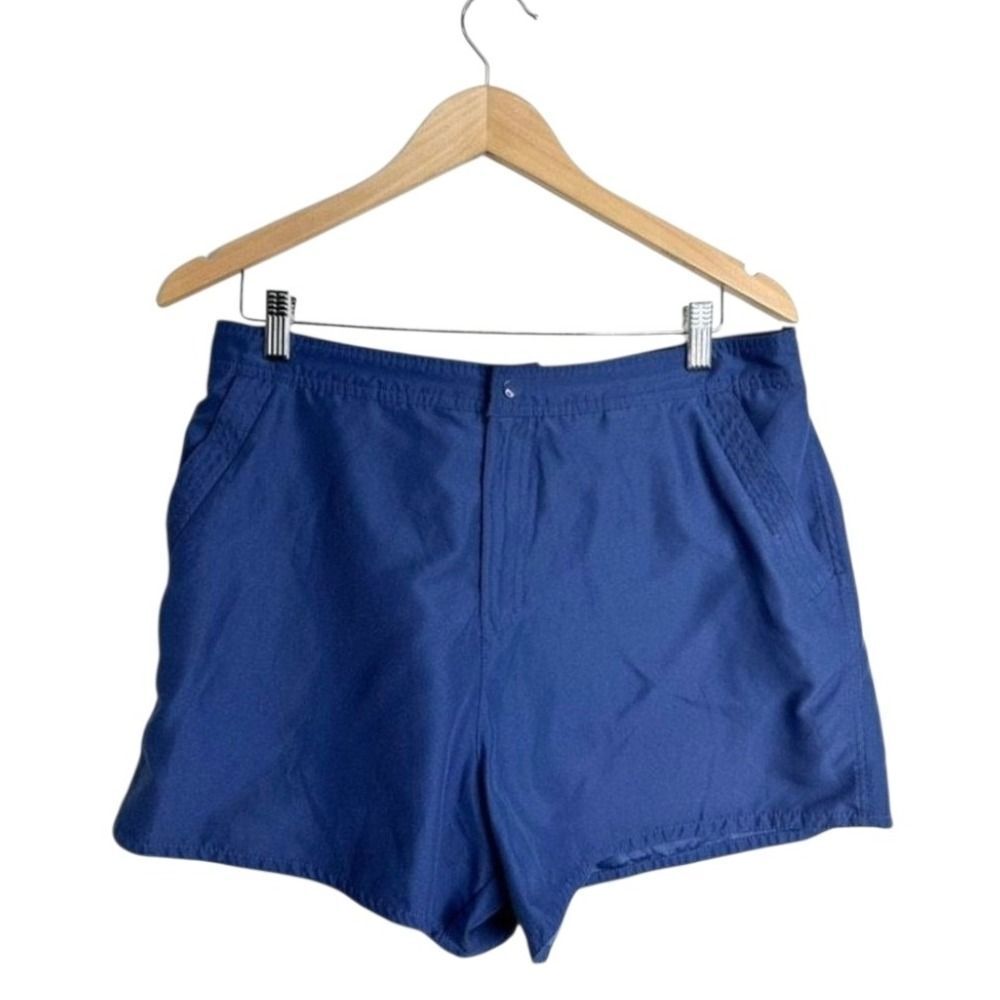 Croft & Barrow Blue Shorts Elastic Waist‎ Casual Comfy Size 14